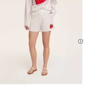 Kate Spade Embroidered Strawberry Shorts